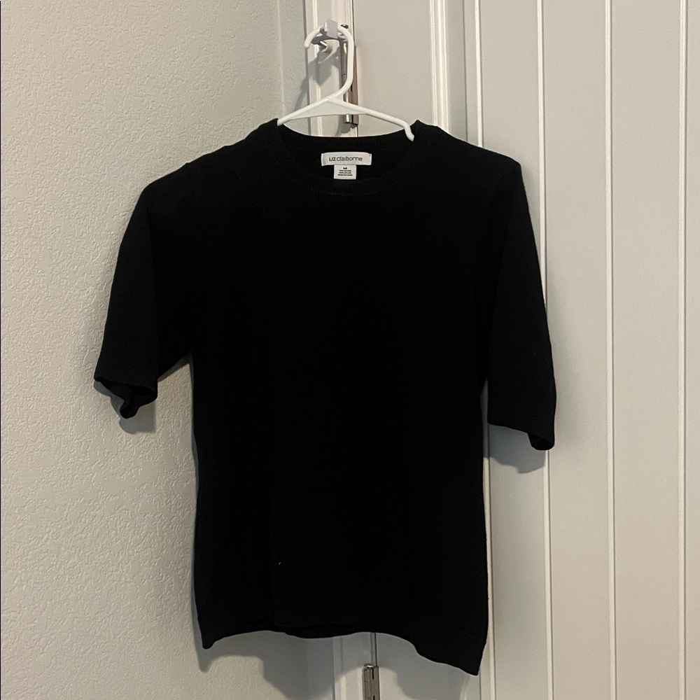 Liz Claiborne Black Knit Top
